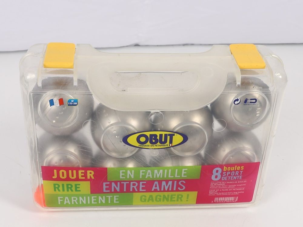 Mallette Obut Collector - 8 Boules De Pétanque En Acier (neuf, Trésor Oublié)