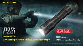 P23i Nitecore Taktische Taschenlampe 3000 Lumen