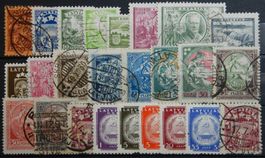 Lettland Lot mit alten Werten V