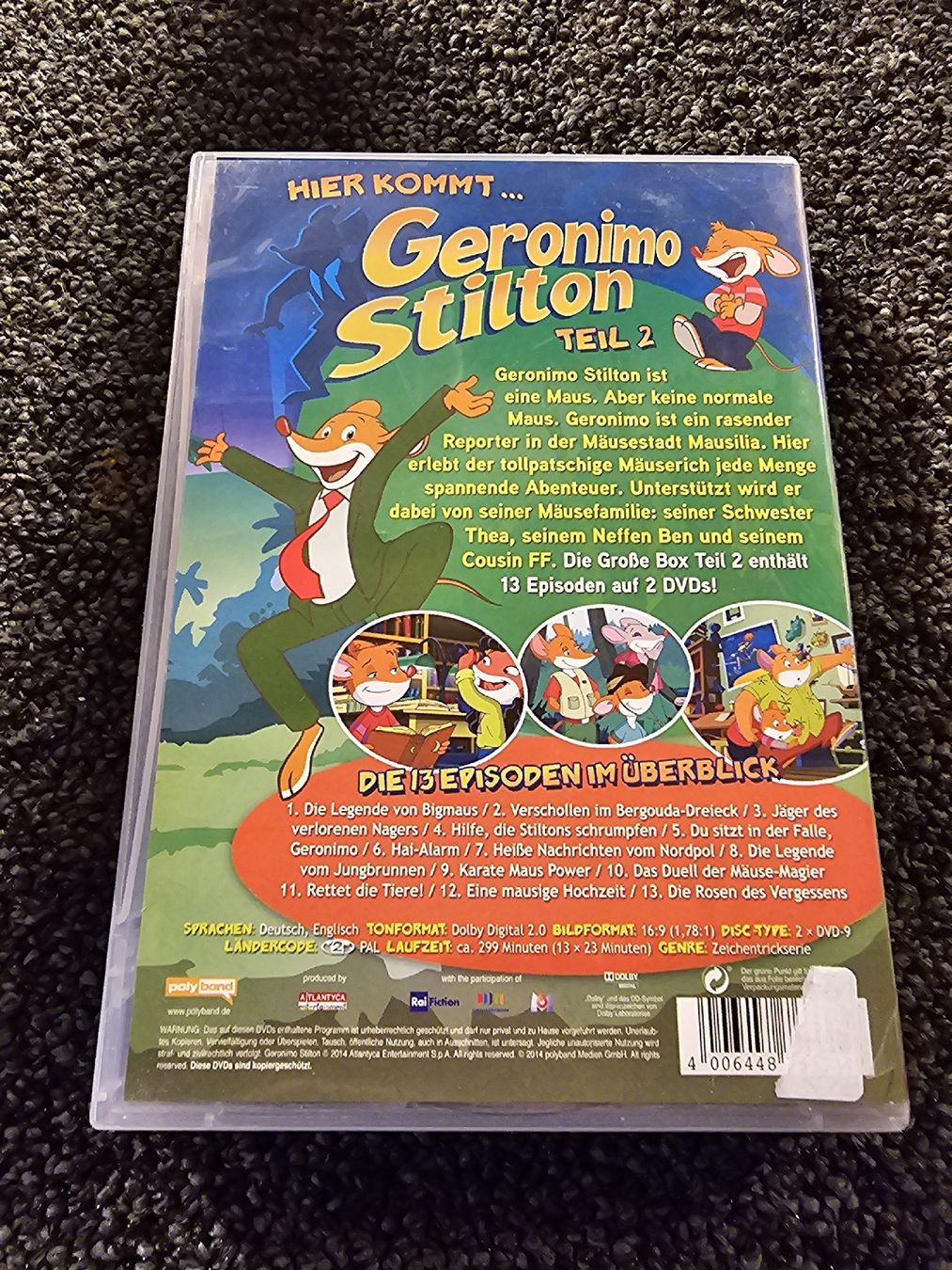 Tous les DVDs: Geronimo Stilton - Die grosse Box Teil 2  – D'occasion à Ruswil par jan_bxl5 1