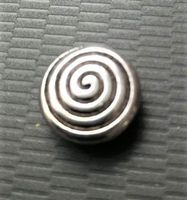 Metall Schiebeperle Spirale ± 14x6mm