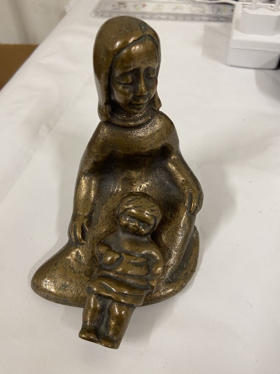 Sculture & Statue: Alte Bronzefigur "Mutter mit Kind" - Sammlerstück! – Usato da Dietikon venduto da brocki-eyra 9
