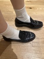 Schwarze Loafers aus Leder , &Other Stories, Gr. 40