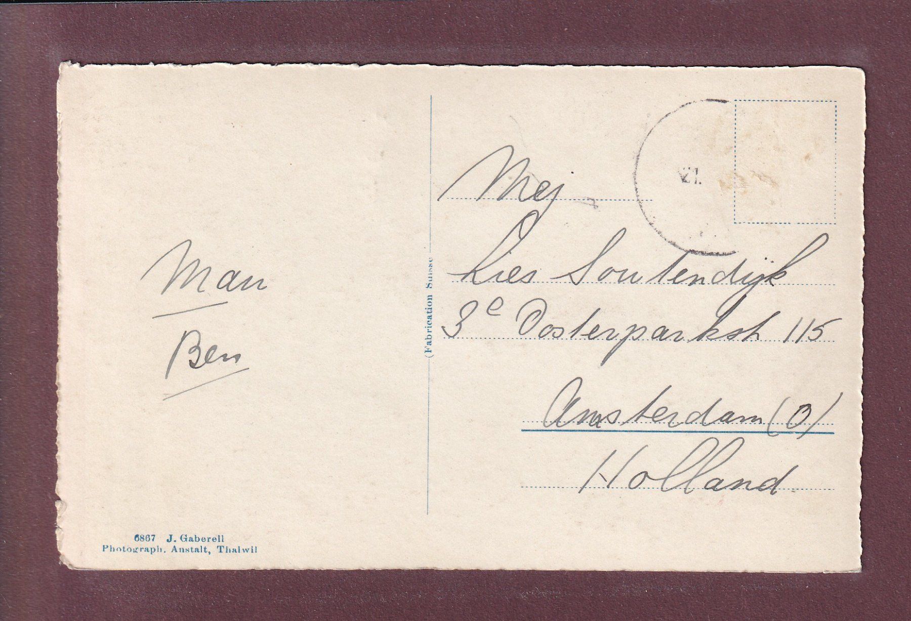 Cartes postales: EGGISHORN - Fiescherhörner – D'occasion à Pully par nicecards 1