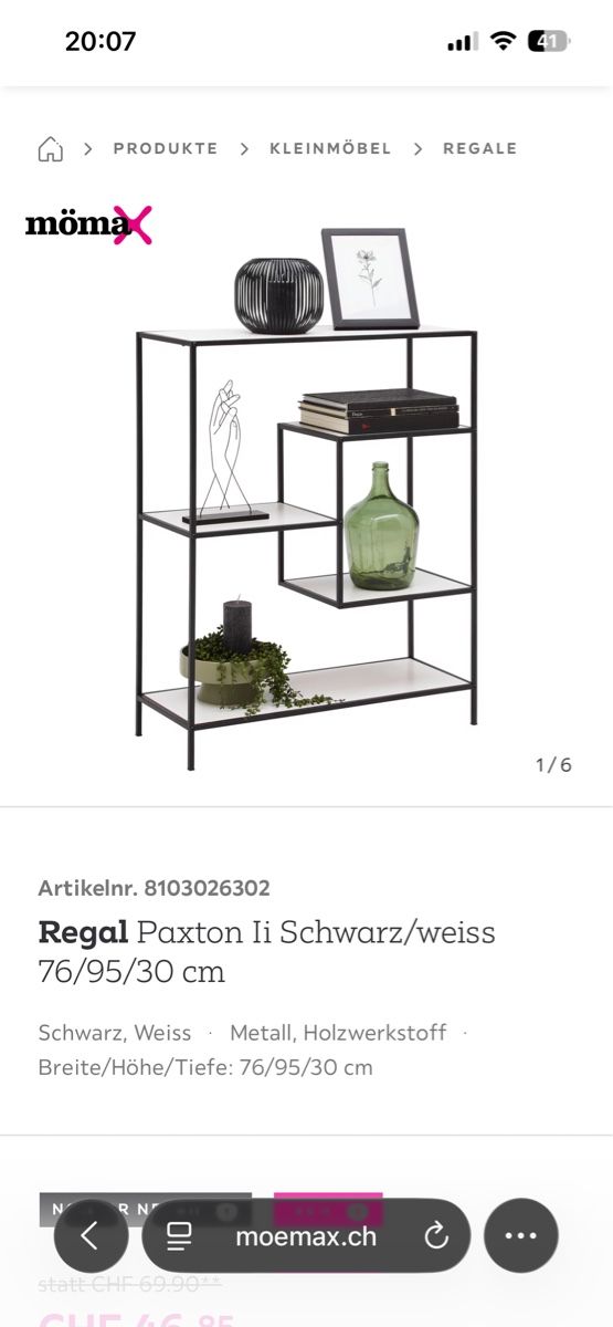 Regale: Regal weiss wie neu – Neu (gemäss Beschreibung) aus Biberist von Blatter123456789 2