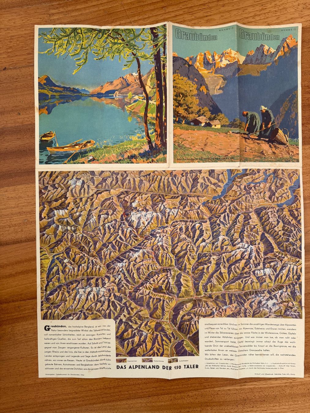 Dokumente: Graubünden-Prospekt, ca. 1940Jahre – Gebraucht aus Dietikon von Tiburon6 3