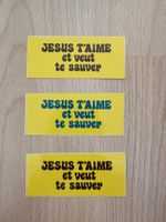Lot de 3 autocollants sur le thème de Jésus