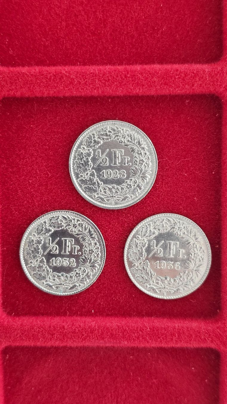 Tutti le monete: 0.50 Rp. 1928/32/36 – Usato da Unterterzen venduto da Speedy076