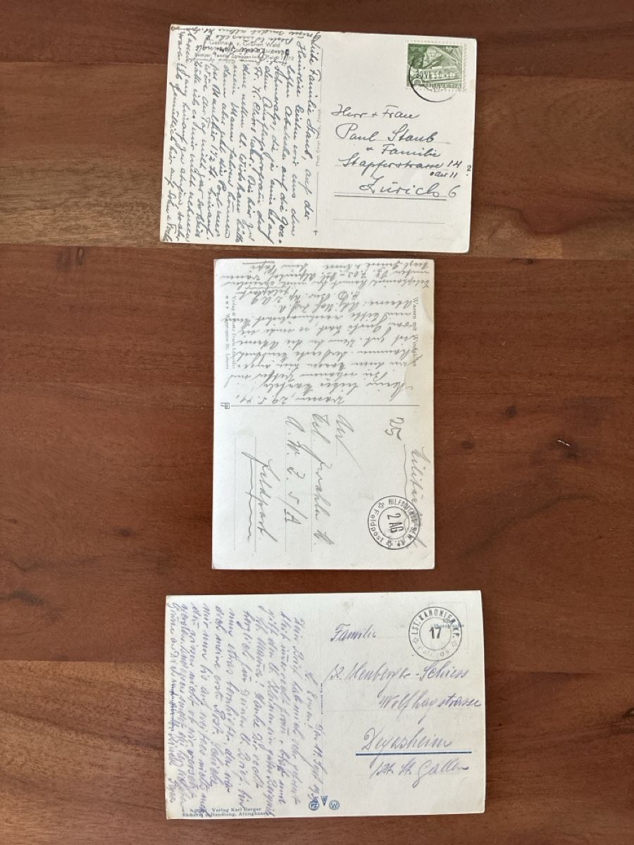 Ansichtskarten: 6 Ansichtskarten Schweiz vom Kanton Uri – Gebraucht aus Oftringen von Cla.vD.74 3