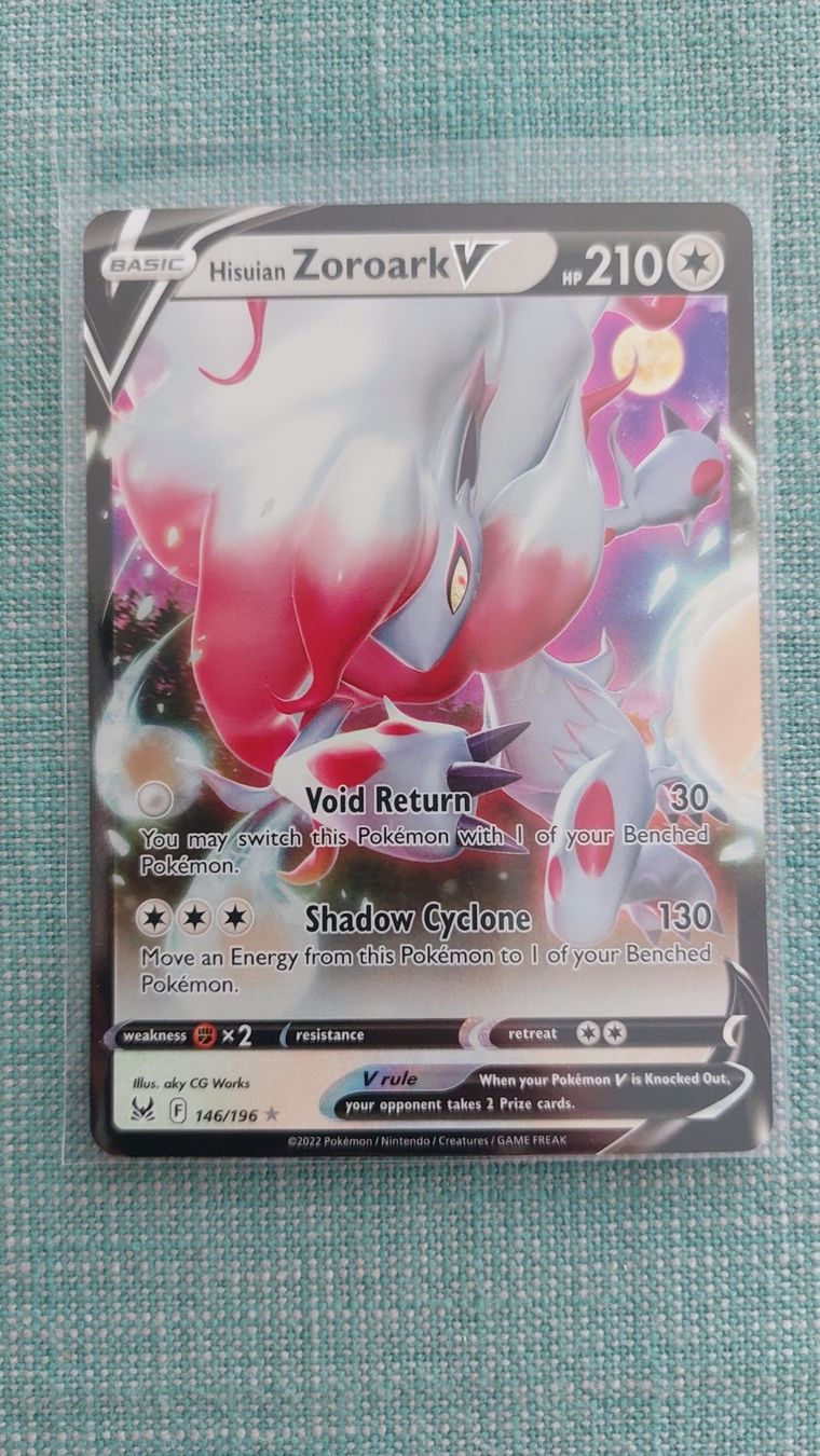Pokémon Carte collezionabili: Hisuian Zoroark V Lost Origin – Nuovo (secondo la descrizione) da Bellinzona venduto da Pagur
