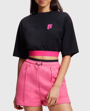Oversize T-Shirt mit elastischem Bund