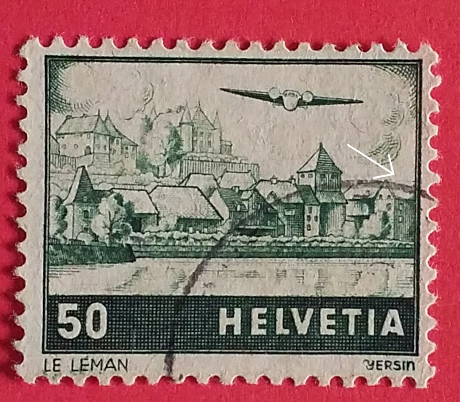 Tous les timbres: 2233) F29PA, Abart weisser Dach Eckstempel – Neuf (Voir description) à Baden par Eggi