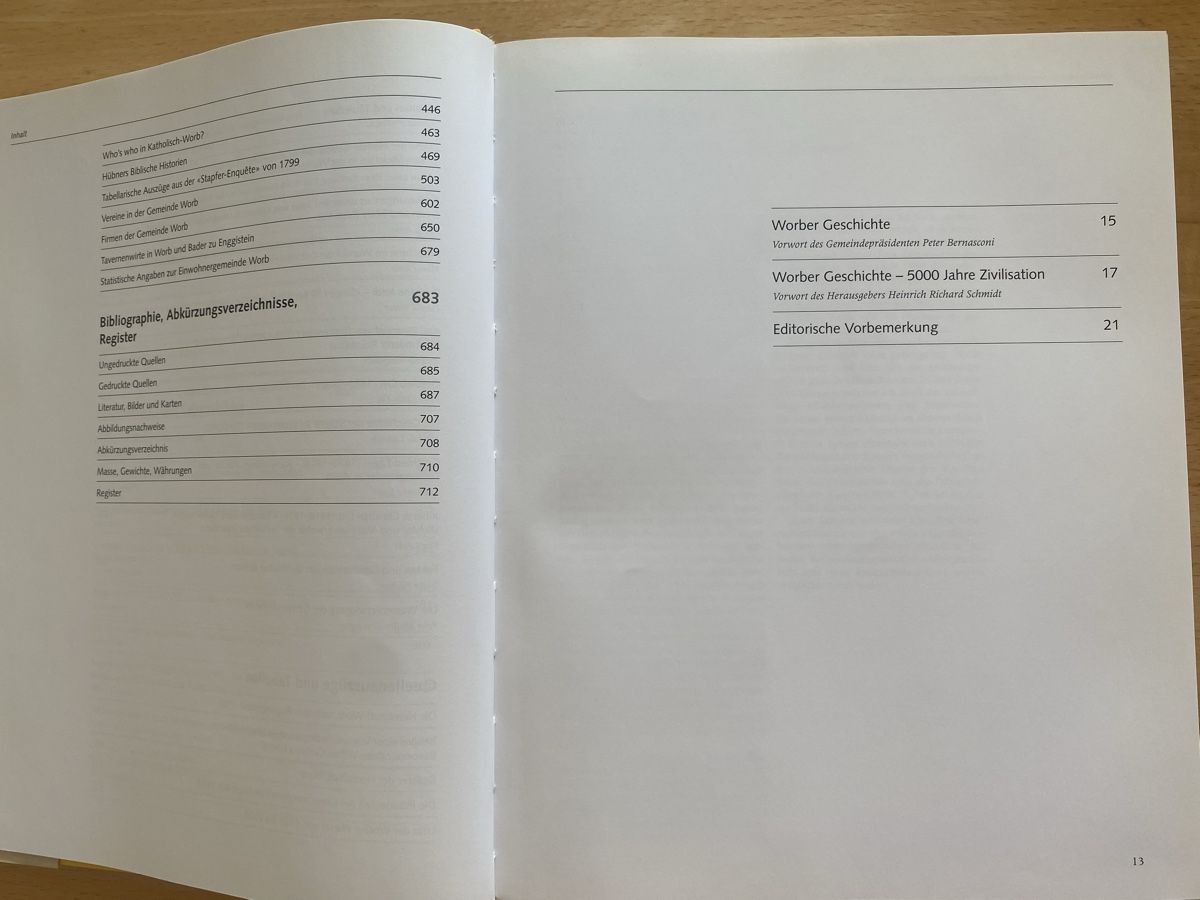 Libri: Worber Geschichte - Heinrich Richard Schmidt – Usato da Schwarzenburg venduto da Michellu 7