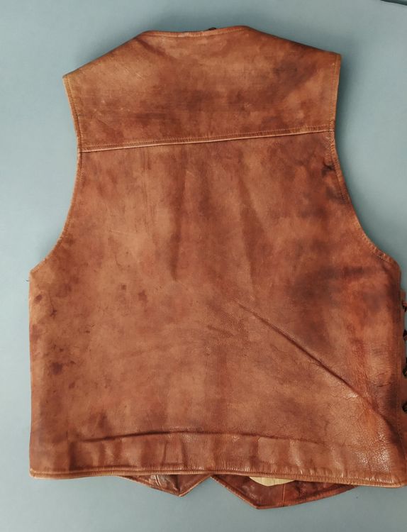 Gilet en cuir Ride Hard, style motard vintage (Gebraucht) in Chezard St ...