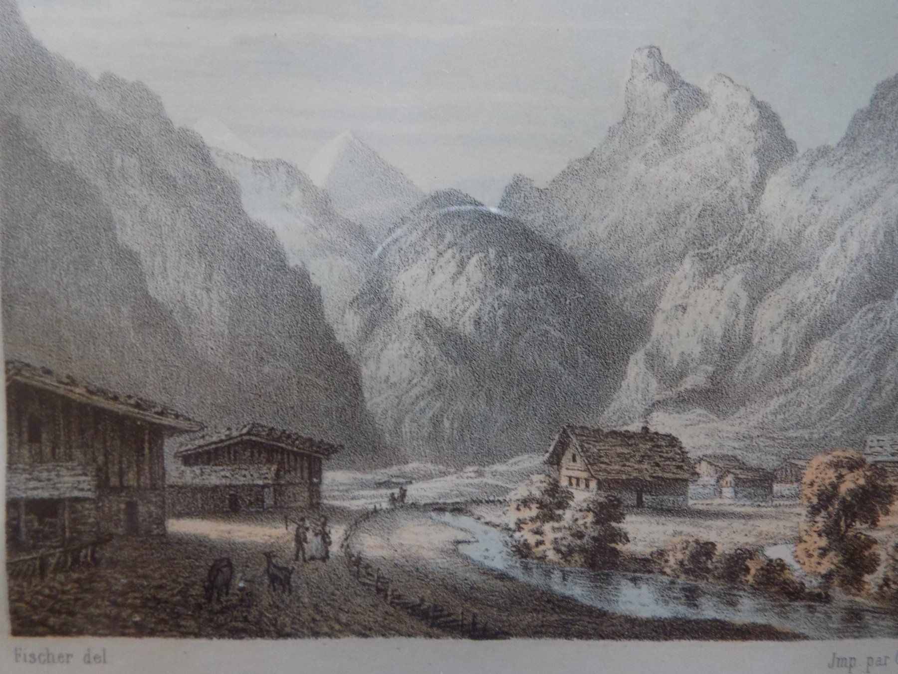 Gravures: Kandersteg Rahmen über Eck vergoldet – D'occasion à Risch par Rischli15 7