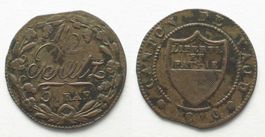 WAADT / VAUD  Halbbatzen 1810 Billon