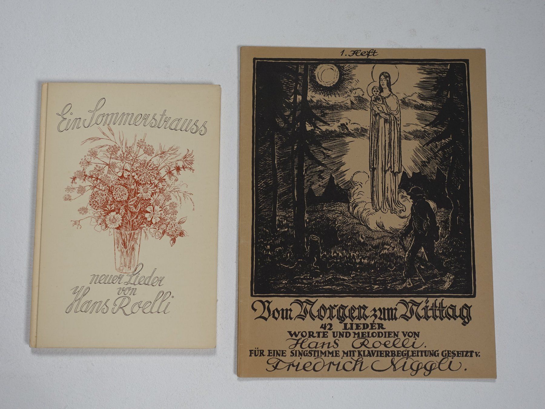 Libri: Otto Baumberger, Hans Roelli. Zwei Werke, ein Notenheft – Usato da Gutenswil venduto da Optico