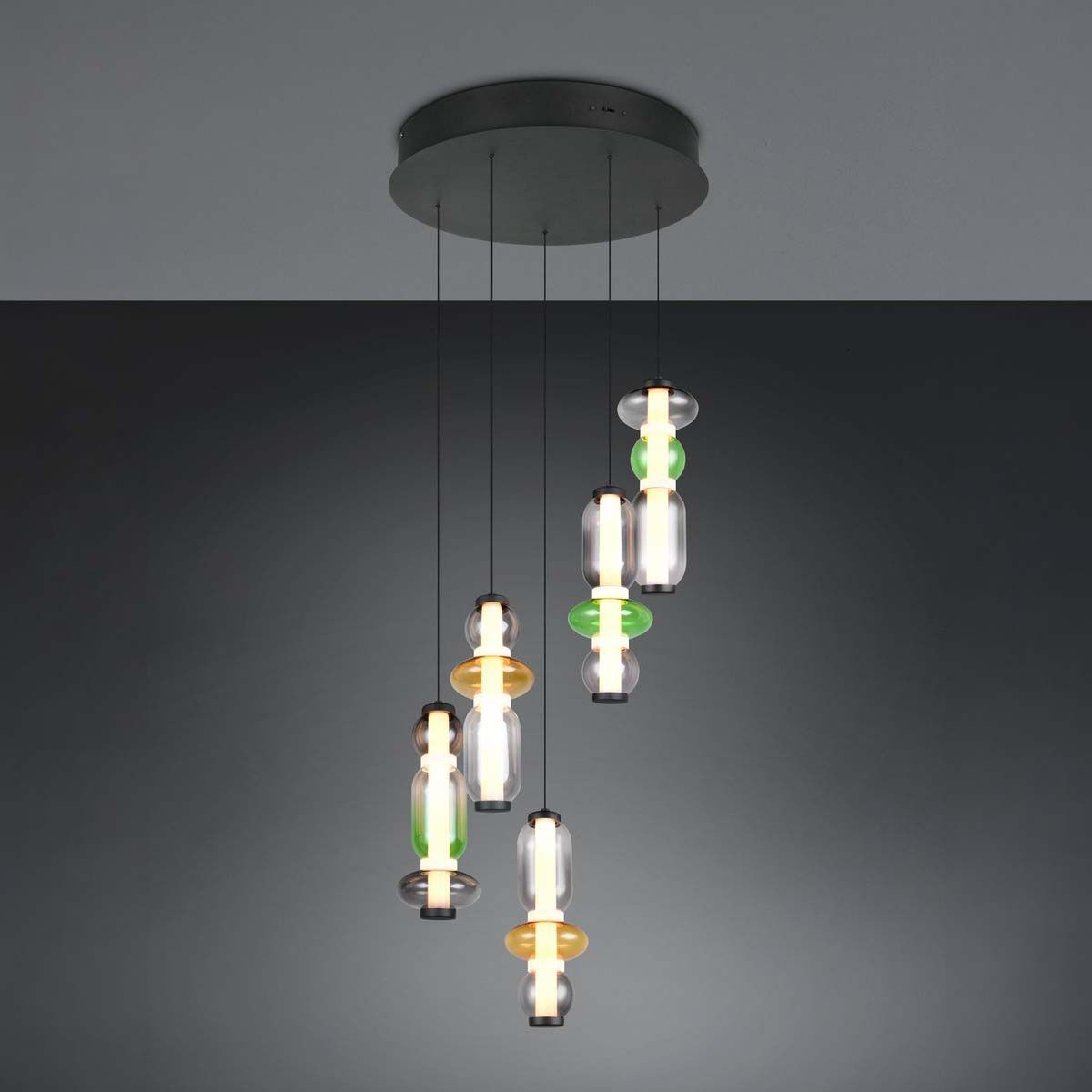 Lampadari & plafoniere: LED Pendelleuchte, Bunt, Glas, 42 cm Ø – Nuovo (secondo la descrizione) da Kreuzlingen venduto da Smart-Light