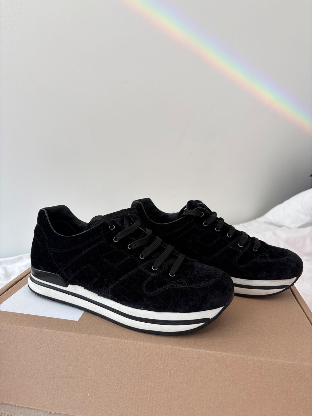 Hogan Scarpe da donna: Hogan baskets noir velvet 41 – Usato da Vésenaz venduto da ilomd 2
