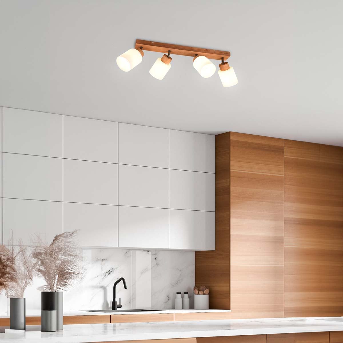 Lampadari & plafoniere: Deckenleuchte, 4 Spots, 60 cm x 10 cm – Nuovo (secondo la descrizione) da Kreuzlingen venduto da Smart-Light 1