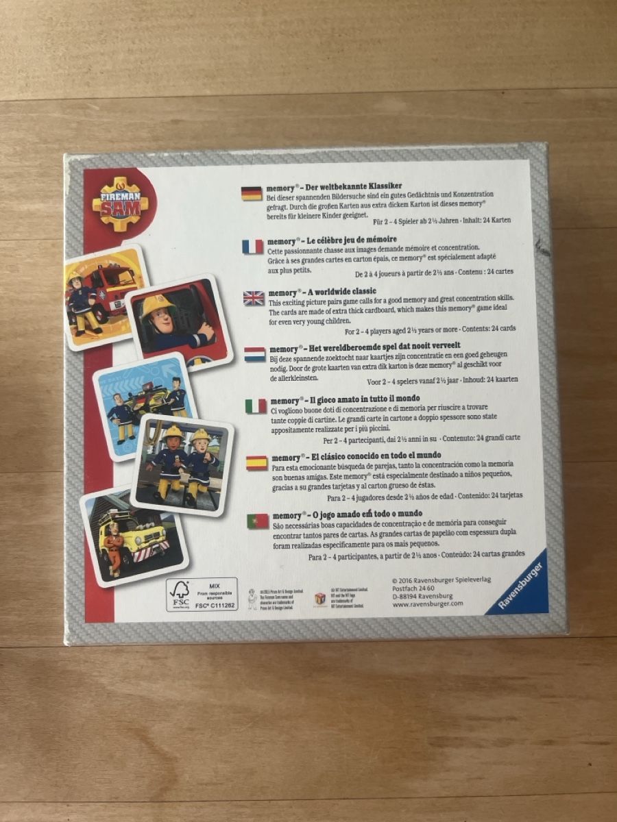 Ravensburger Spiele: Memory Feuerwehrmann Sam – Gebraucht aus Allschwil von Fabienne0124 2