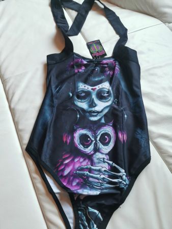 Owl Muerte Badekleid *NEU* S Darksideclothing
