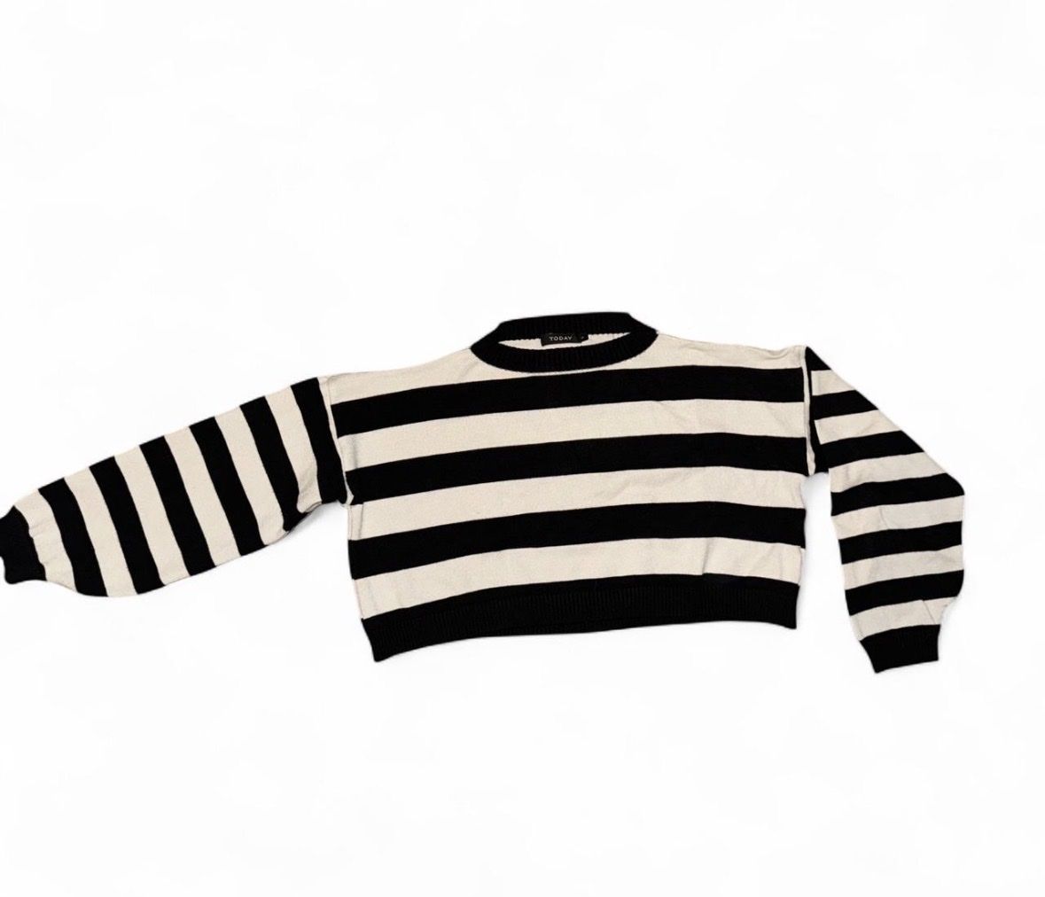 Maglioni & Felpe: Pullover gestreift Schwarz/Creme   – Nuovo (secondo la descrizione) da Marbach SG venduto da Rob_sta