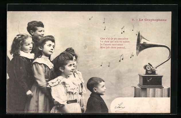 Le Graphophone, Grammophon, lauschende K (Gebraucht) in Berlin für CHF ...