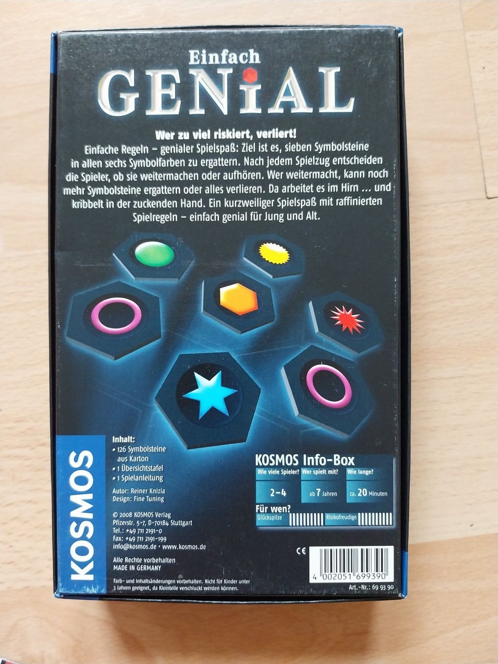 Kosmos Giochi: Einfach Genial - Mitbringspiel – Usato da Schwaderloch venduto da bademeister79 2