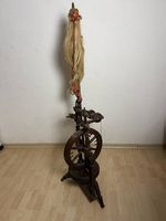 Antikes Spinnrad, komplett & funktionstüchtig, Holz