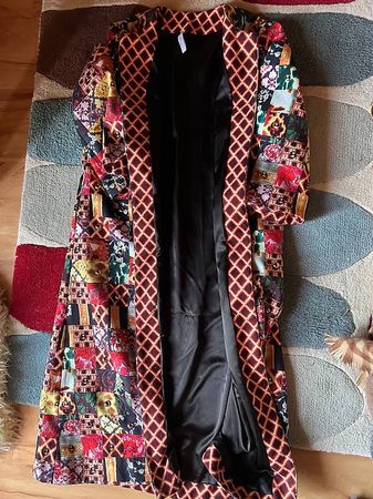 Magnifique manteau long patchwork haut de gamme