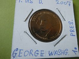 USA 2007, 1 Dollar Sondermünze George Washington unz.
