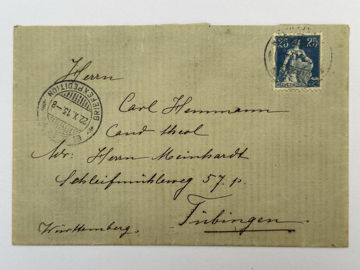Tutti i francobolli: Brief von 1913 – Usato da Schmitten / FR venduto da Samsara169