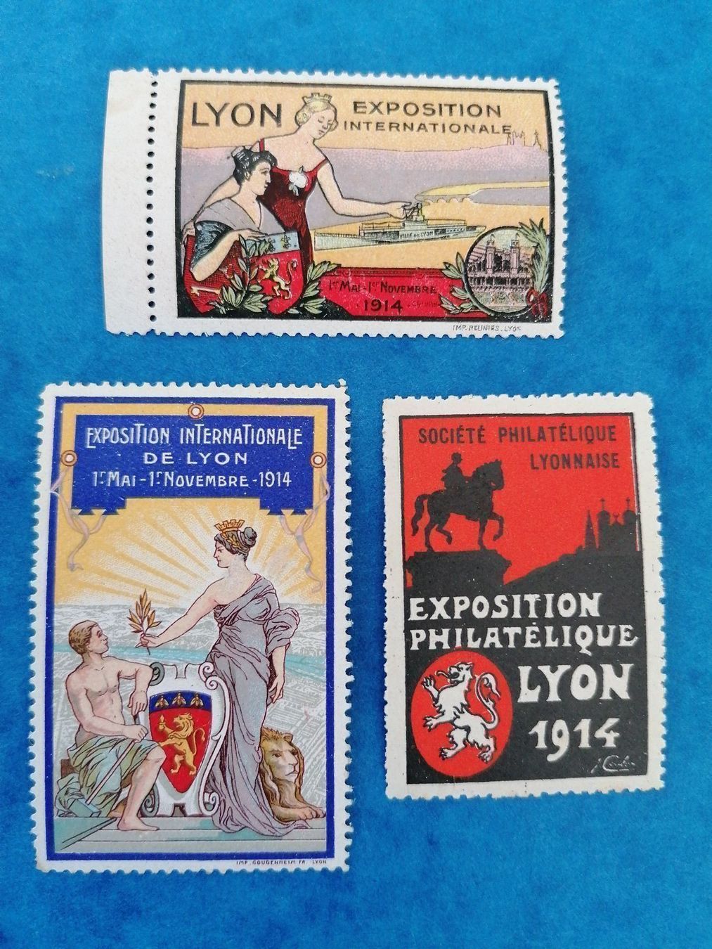 Vignettes Autoroutières: 3 Vignetten Expositions Lyon – D'occasion à zumikon par lotegrandote