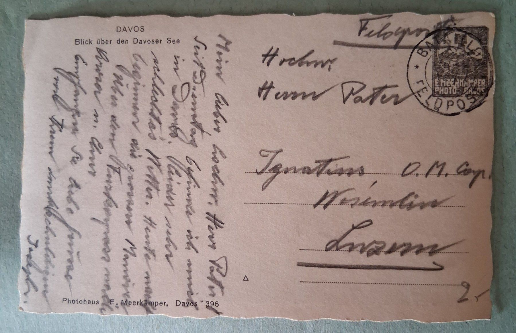 Tutti i francobolli: Postkarte Davos, Feldpost nach Luzern – Usato da Stalden (Sarnen) venduto da Salina_23 2