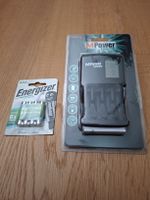 M-Power Ladegerät charger mit LCD Anzeige + 4 AAA Baterien