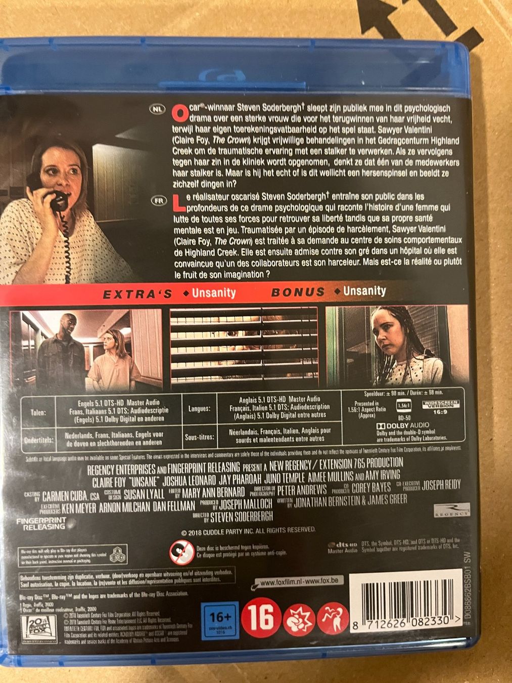 Tutti i DVDs: Paranoïa / Unsane (2018, Blu-ray, Horreur) – Usato da Vevey venduto da zecollector 1