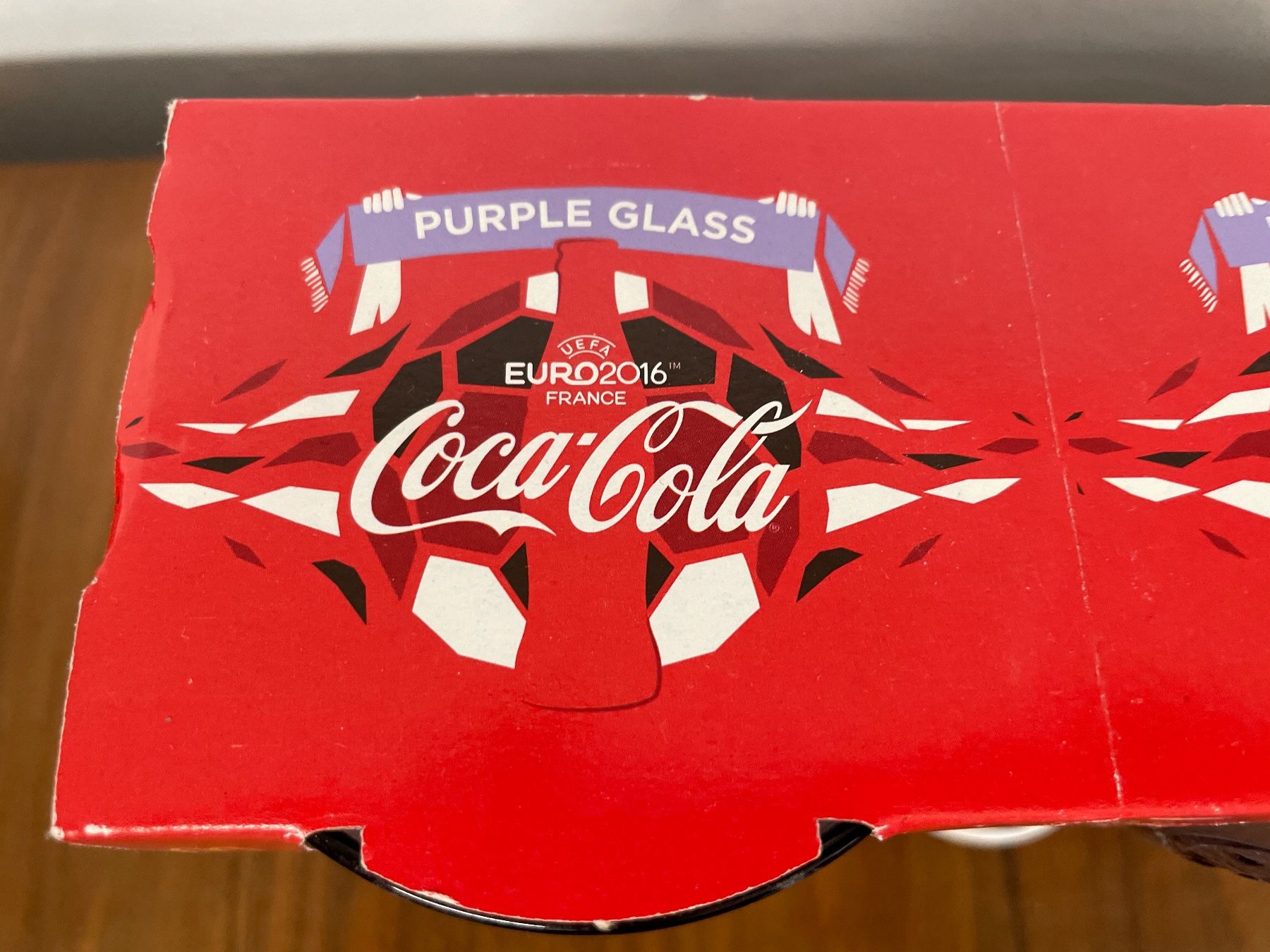 Coca-Cola Bicchieri: 3 x COCA COLA Limited Edition 2016 Glasses "Purple" – Nuovo e nell'imballaggio originale da Frasnacht venduto da GracyStore 2