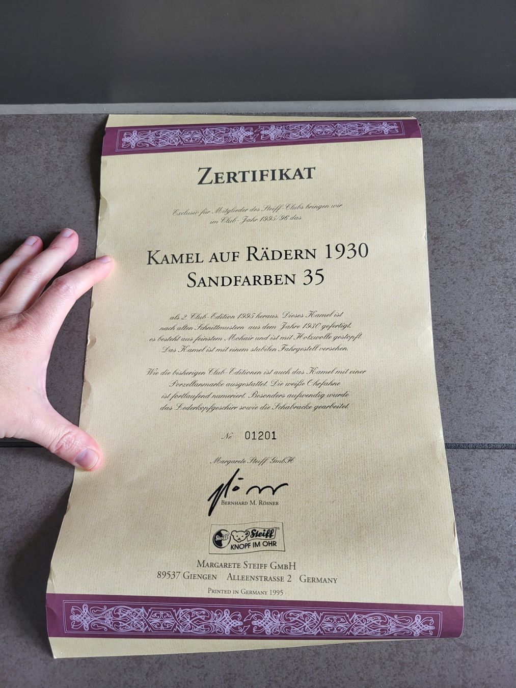 Steiff Giocattoli: Steiff Kamel – Nuovo (secondo la descrizione) da Zürich venduto da Orchidee 8