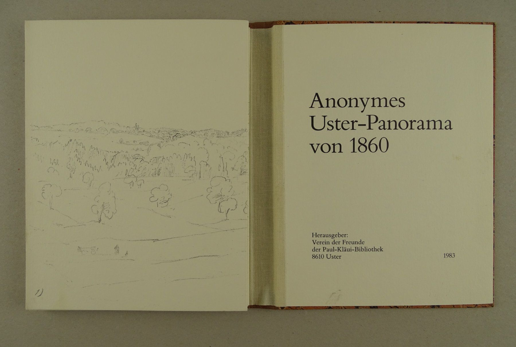 Libri: USTER PANORAMA VON 1860, REPRINT 1983 – Usato da Grüningen venduto da Kartensammler