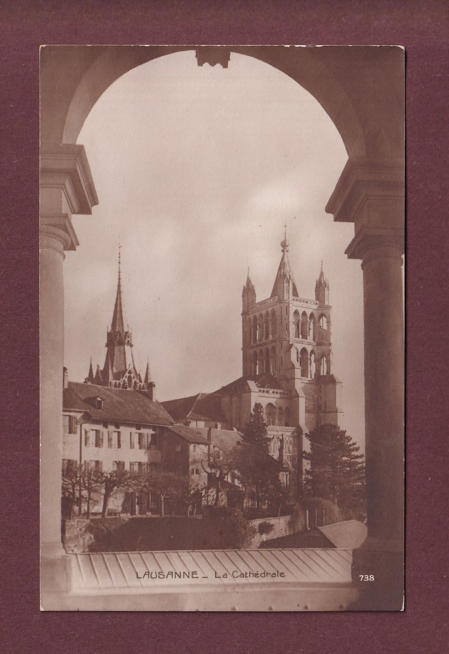 Cartes postales: LAUSANNE - Cathédrale - 1924 – D'occasion à Pully par nicecards
