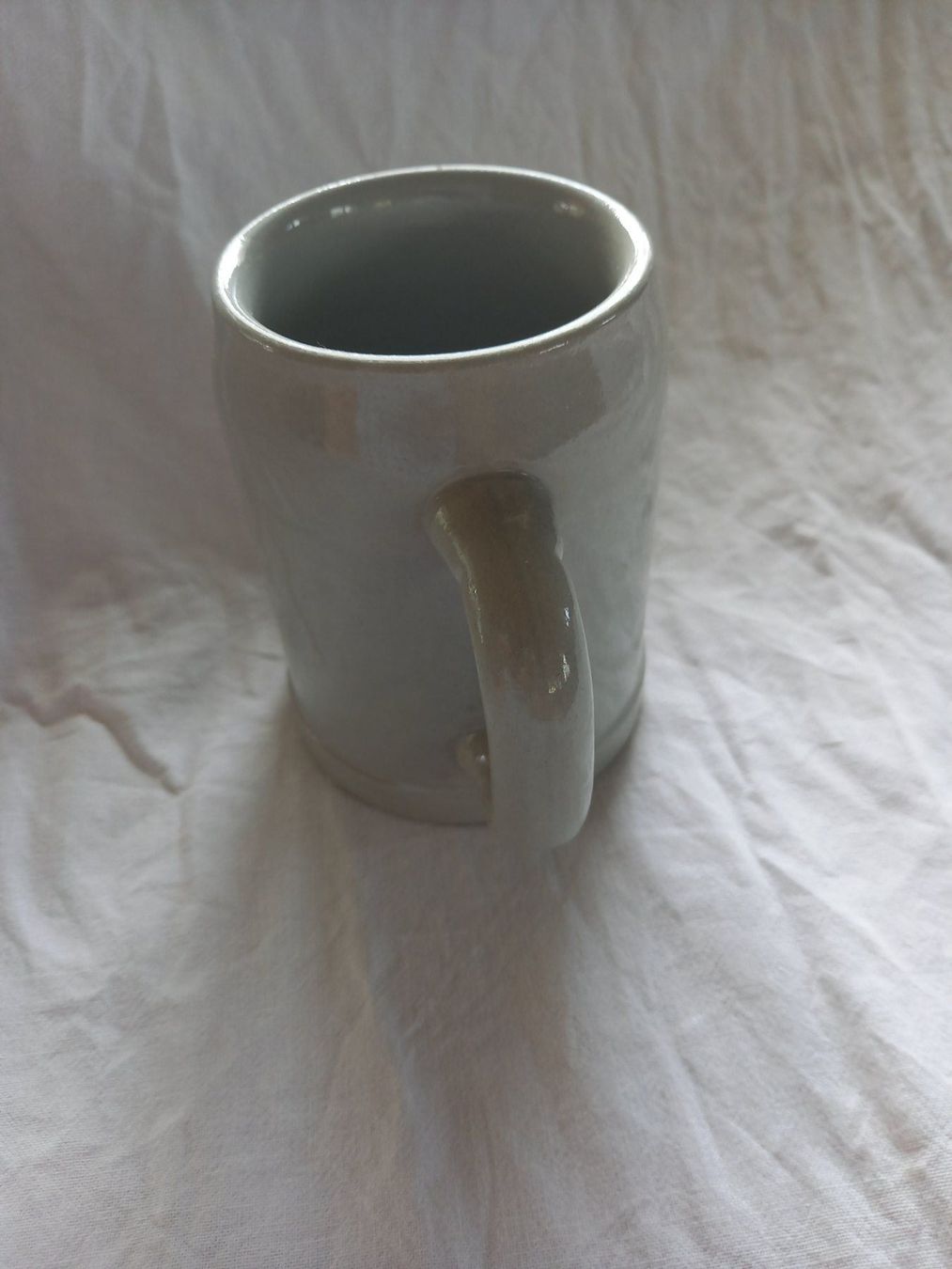 Gläser: Chope de bière ancienne en grès de Beauregard – Gebraucht aus Rossens FR von Souris1 4