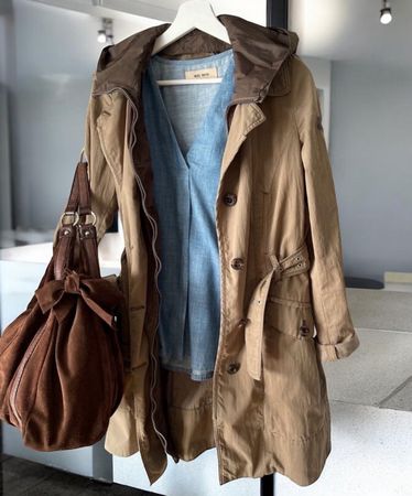 PEUTEREY Jacke mit Einsatz Taupe/Braun Ital. Gr 44
