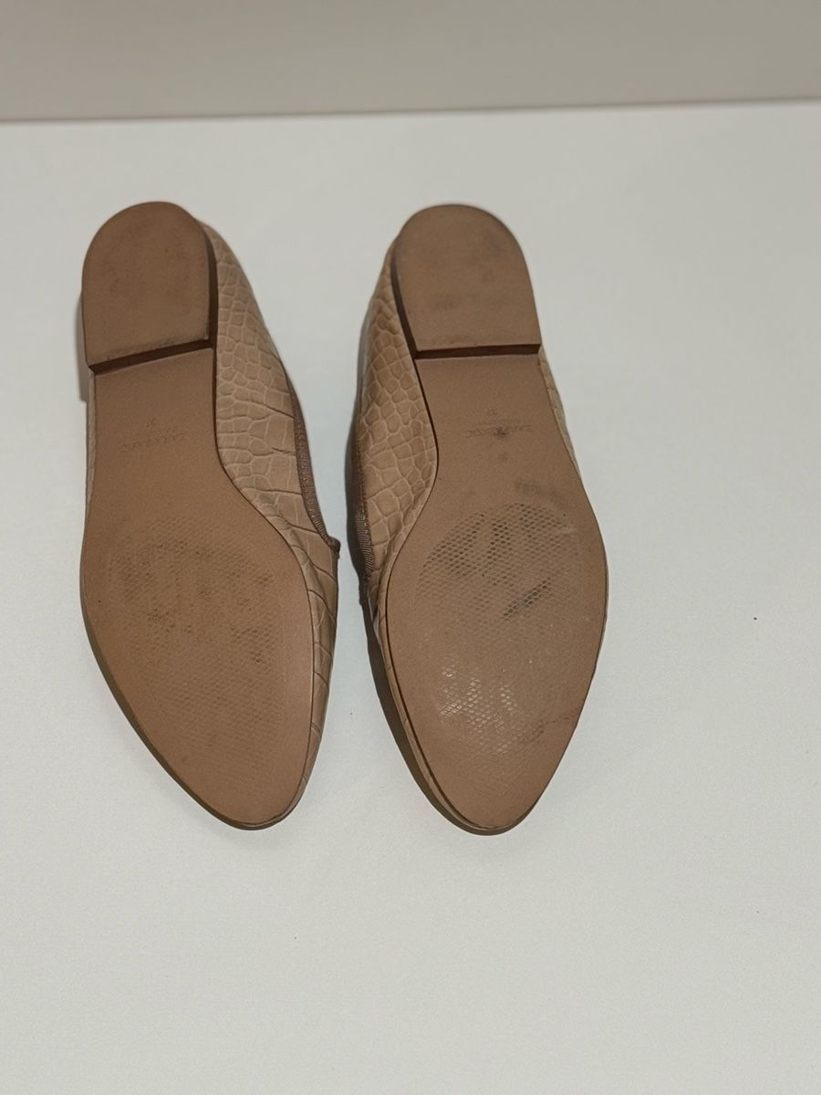 Zara Scarpe da donna: Leder-Loafer beige Kroko-Optik Quasten – Usato da Glattpark venduto da Kleider_shop 1