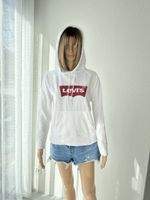 Levi's Women's White Hoodie, size S, stylish and warm!