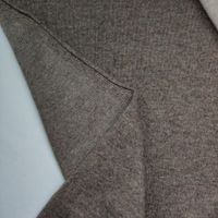 Ital. Jersey Wollstoff 100%  1.85x1.35m kaltbraun mel.