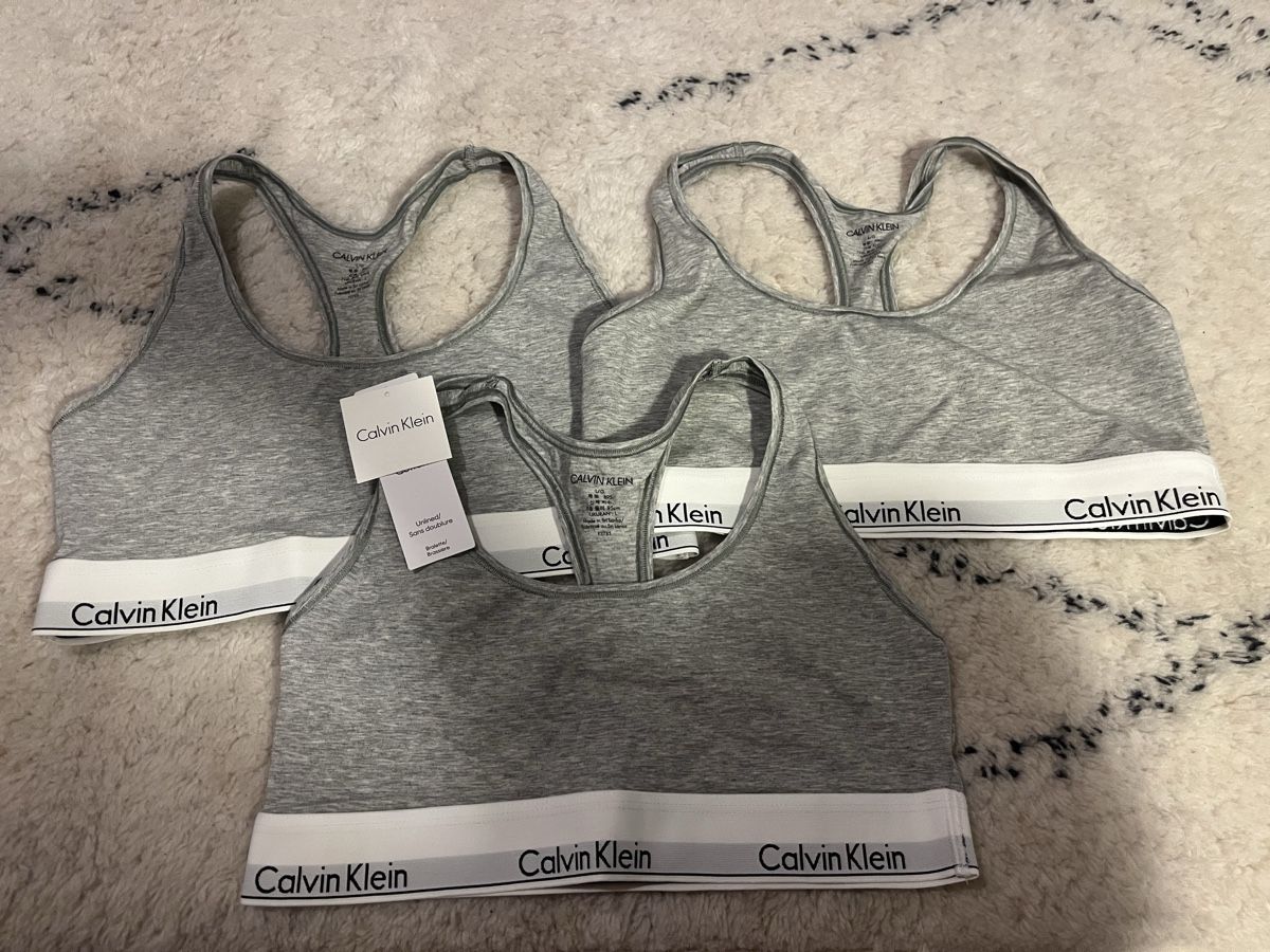 Calvin Klein Altra biancheria intima: Calvin Klein Bustier grau L Top Zustand – Nuovo (secondo la descrizione) da Kerzers venduto da del13