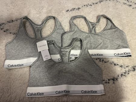 Calvin Klein Bustier 3 Stück grau L Top Zustand