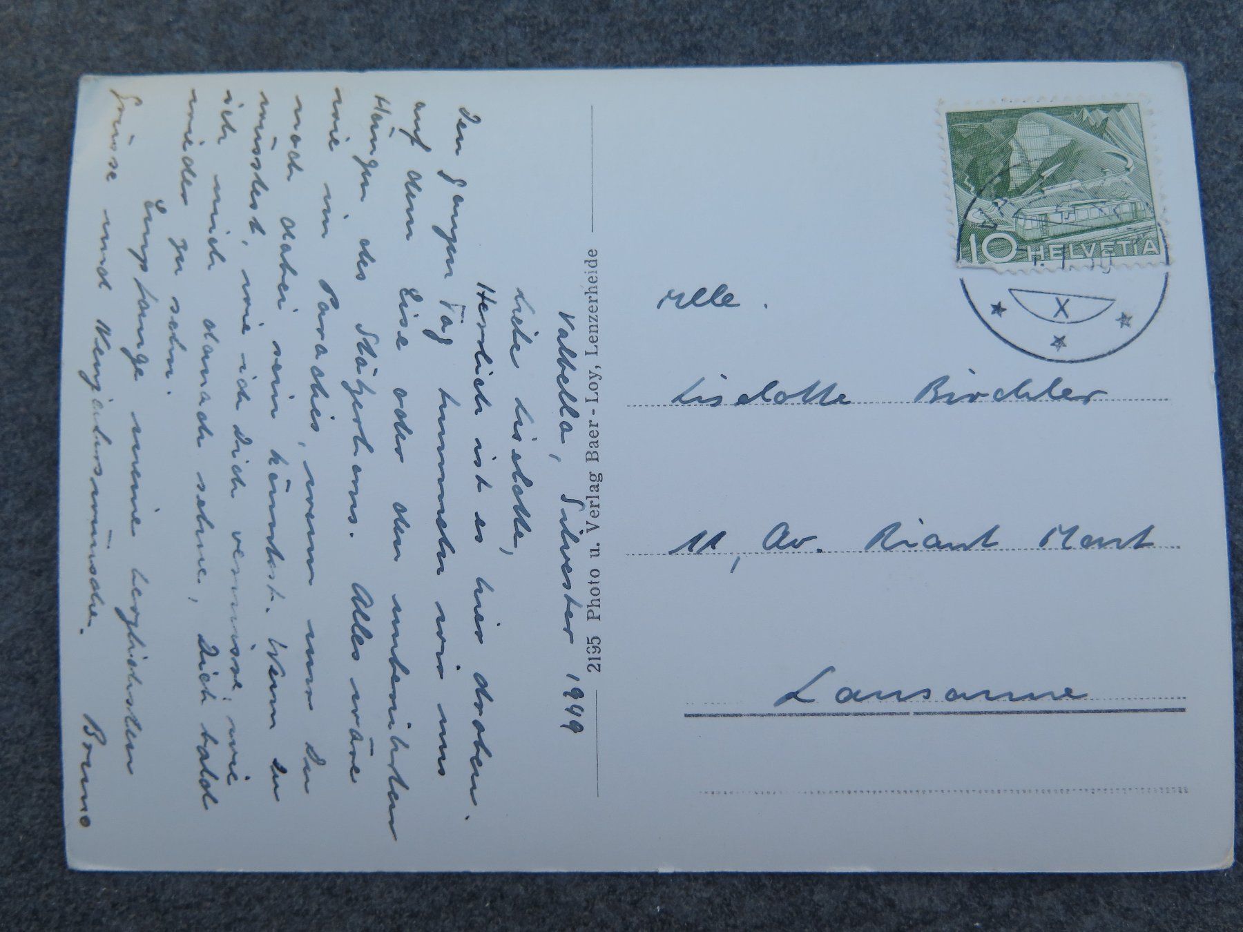 Cartoline postali: LENZERHEIDE - TGANTIENI-LIFT - SKILIFT – Usato da Wittenbach venduto da lipasal 1