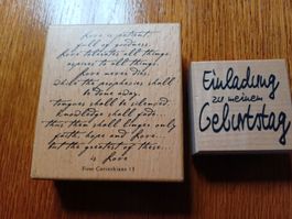2 Motivstempel aus dem Verkauf